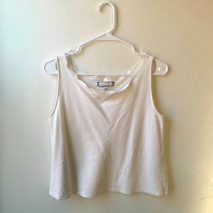 Anthropologie White Crop Top